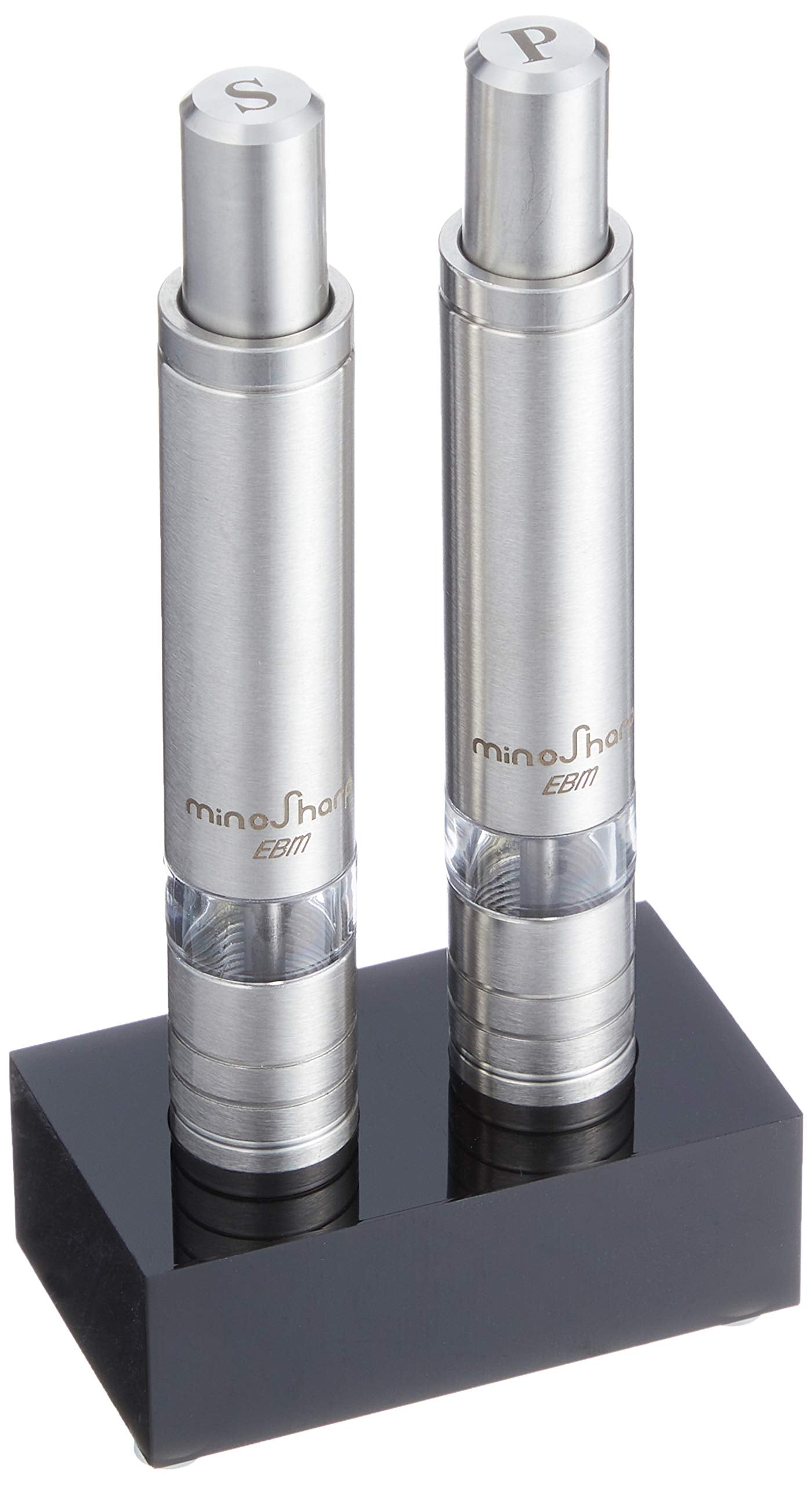 EBM SP135W One-Hand Pepper and Salt Mill Set, Silver