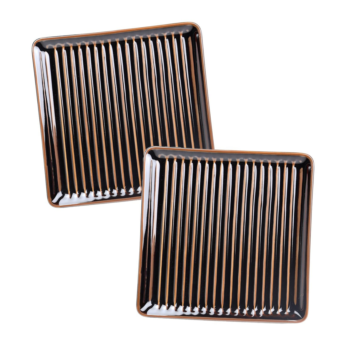 Yuuki Roman Convenient Bread Plate, Toast, Not Stuffy, 6.1 inches (15.5 cm), Stylish, Northern Europe, Deep-fried Sashimi (Removing Moisture, Oil/Uneven/Hasamiyaki), Made in Japan (Tenmoku 2 Pieces)