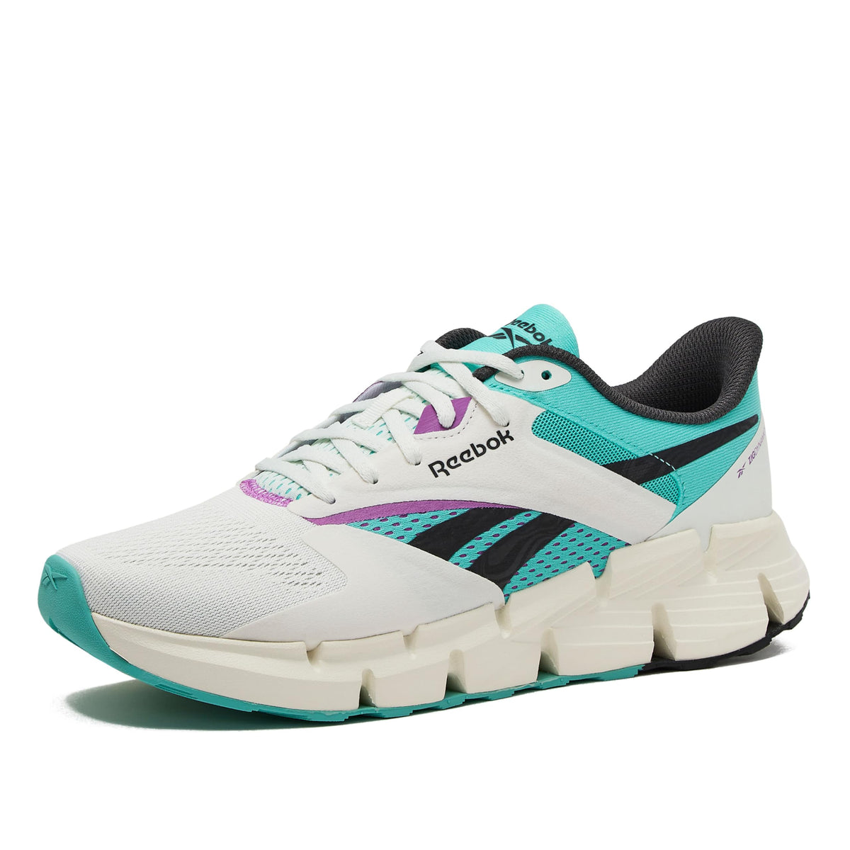 Reebok Zig Dynamica 5 Unisex-Adult Sneaker, Chalk/AI Aqua/Vintage Chalk, 41 EU