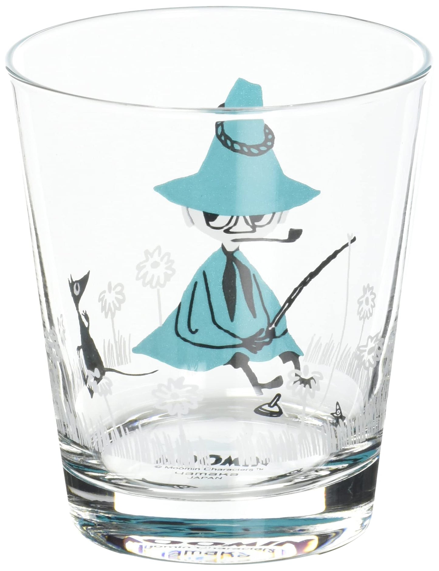 Yamaka Shoten MM3503-813 Moomin Kuppi Glass Tumbler - Snufkin, Approx. 9.2 fl oz (260 ml), Scandinavian Mother's Day Gift, Tableware, Wedding Gift, Made in Japan