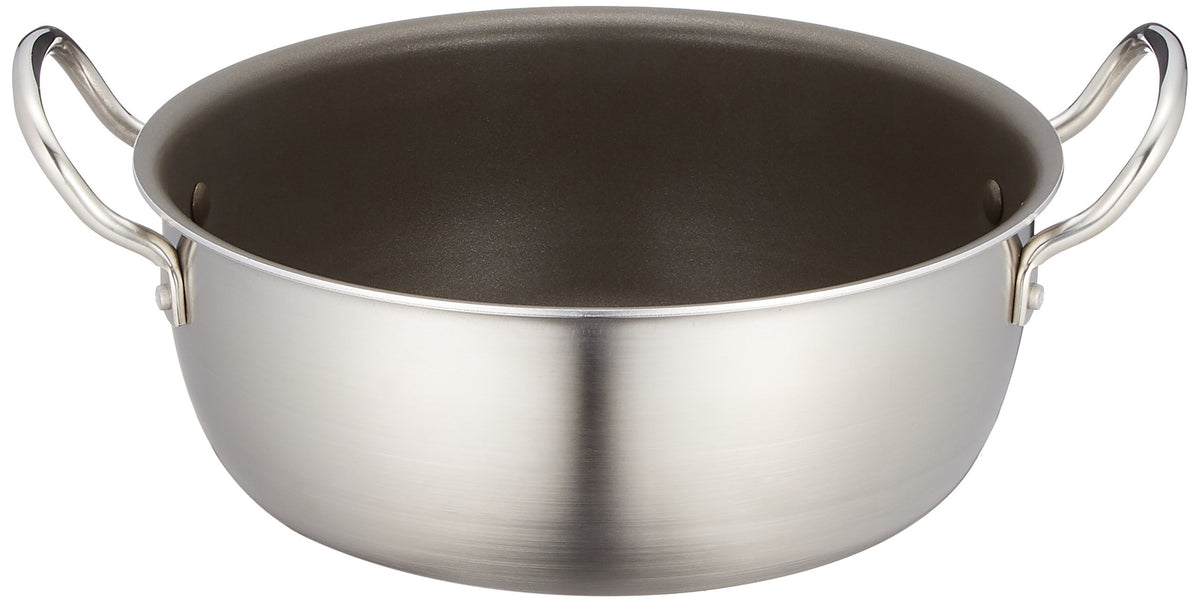 Endoshoji TKG ALY7801 Professional Induction Select Double Layer Cladding, 10.6 inches (27 cm), Induction Compatible, Main Unit: Aluminum Alloy, Stainless Steel
