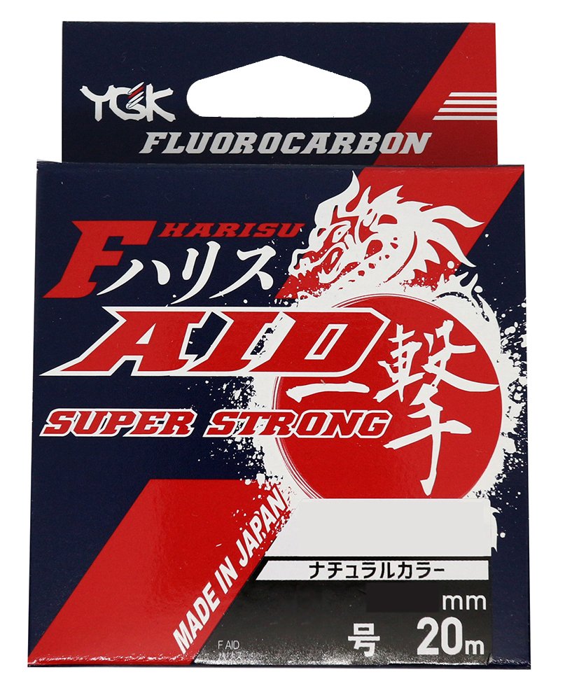 Yotsuami YGK Harris F-AID Harris, Super Strong, Fluorocarbon 65.6 ft (20 m), No. 1.75, 7 lbs, Natural