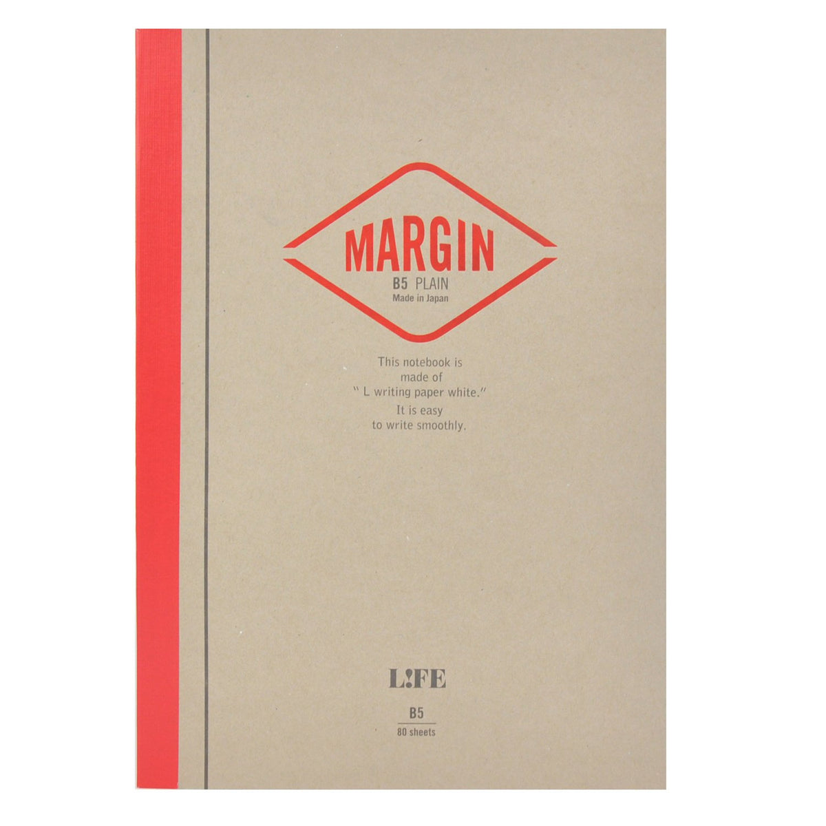Life Note MARGIN A5 Red N711