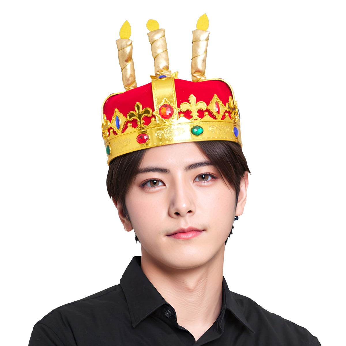 Clearstone Habiba Cosplay Birthday King Crown Unisex Gold
