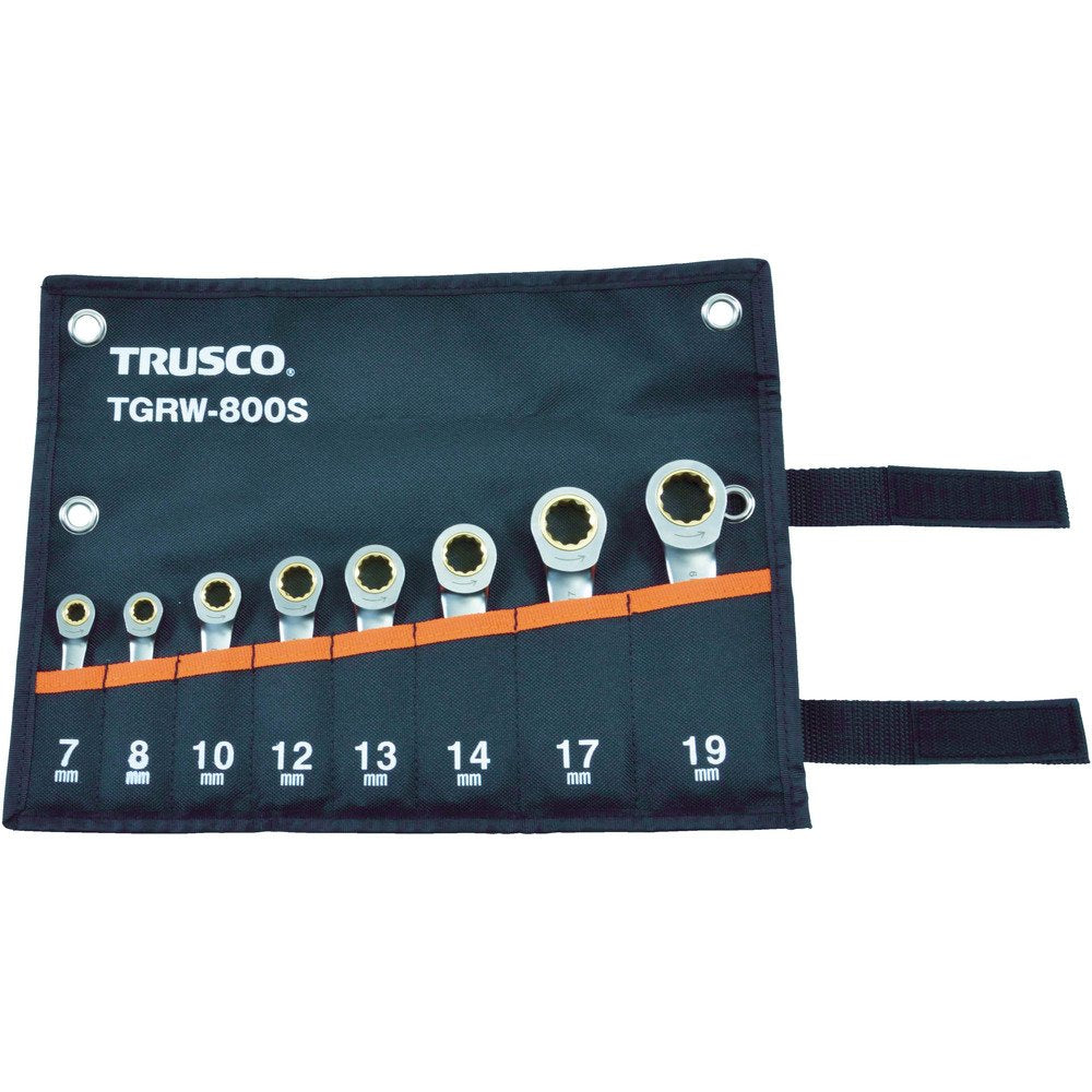 TRUSCO Ratchet Combination Wrenches (Short type) TGRW-800S