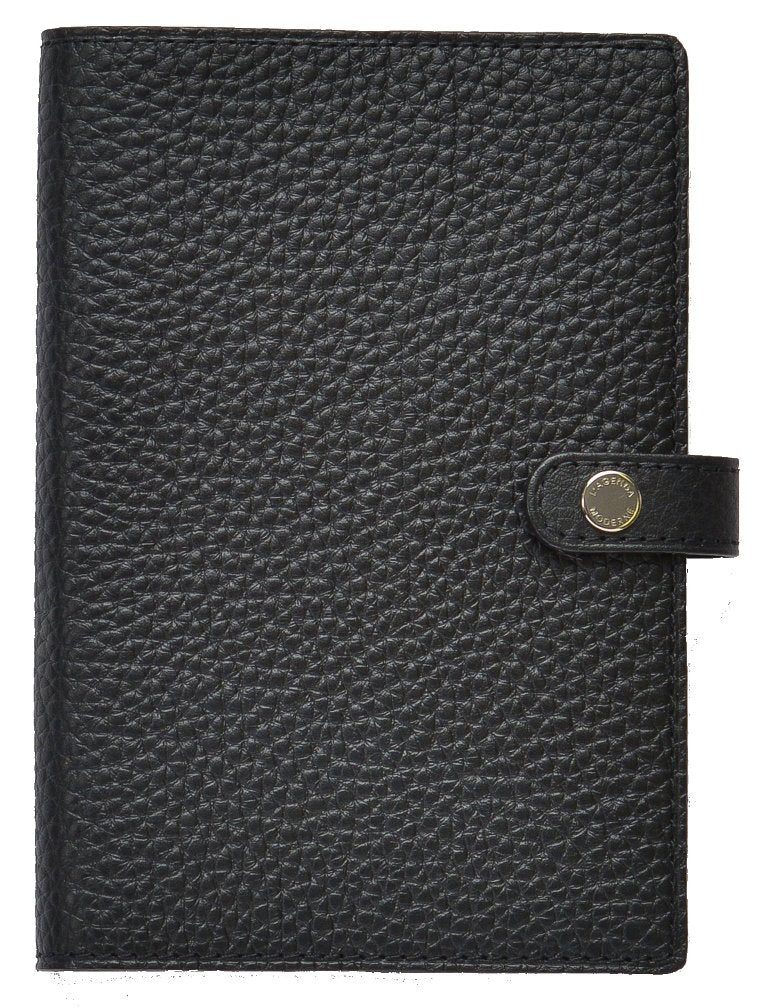 クオバディス Quobadis Taurillon Trion Notebook Genuine Leather Cover, 3.9 x 5.9 inches (10 x 15 cm), Noir qv10x1520no