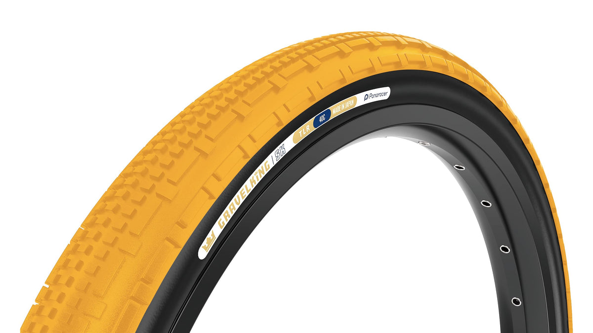 Panaracer F740-GKSK-HB-B2 Gravel King SK 700 x 40C Tubeless Ready, Honey Butter/Black