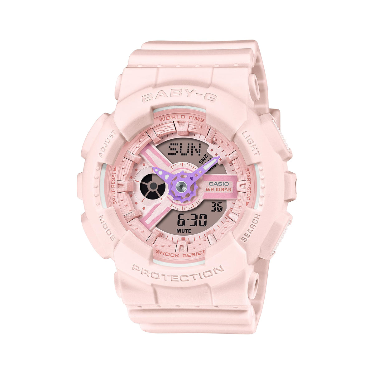 Casio G-Shock Soft Pastel Pink Resin Watch BA110AH-4A