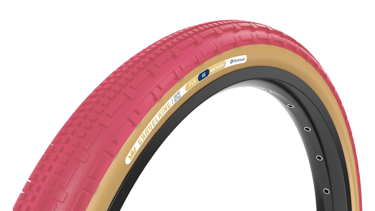 Panaracer GravelKing SK Tire - 700 x 45, Tubeless, Folding, Cranberry/Brown