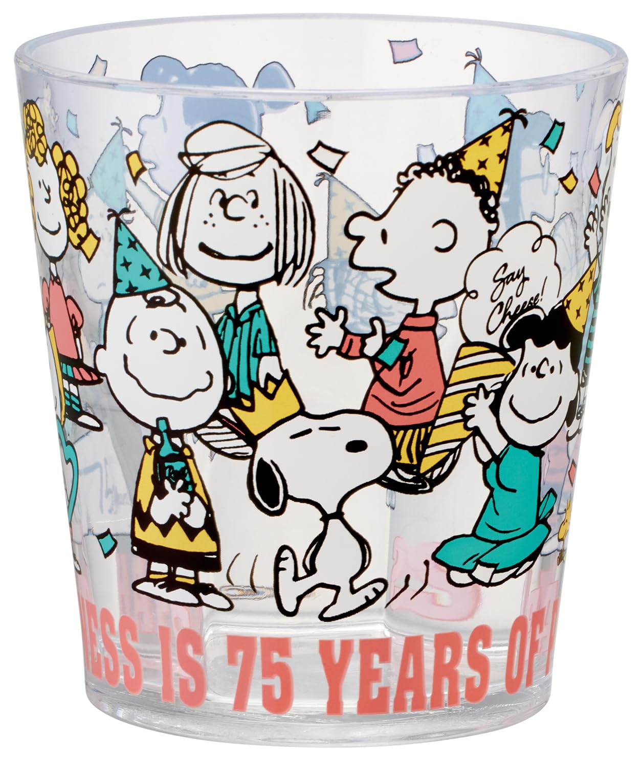 Skater KSA4-A Acrylic Cup, 9.5 fl oz (280 ml), Snoopy 75th Anniversary