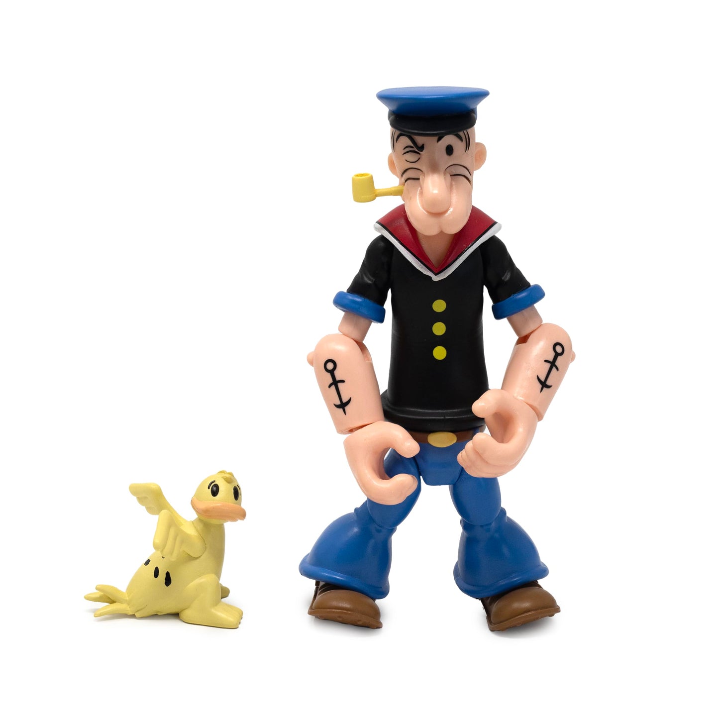 Boss Fight Studio Popeye The Sailor Man First Appearance, Black Shirt Action Figure – Highly Articulated Collectible and Customizable Figurine with Accessories and Alternate Parts – 1:12 Scale