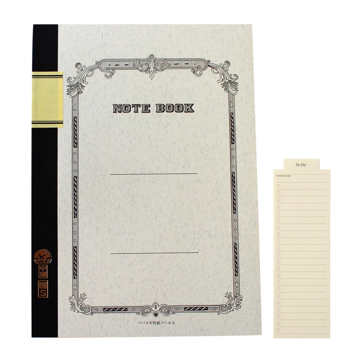 ツバメノート Tsubame Notebook, B5 Notebook, B Ruled, 0.2 inch (6 mm), 35 Lines, Includes Book Marker W3012AZ