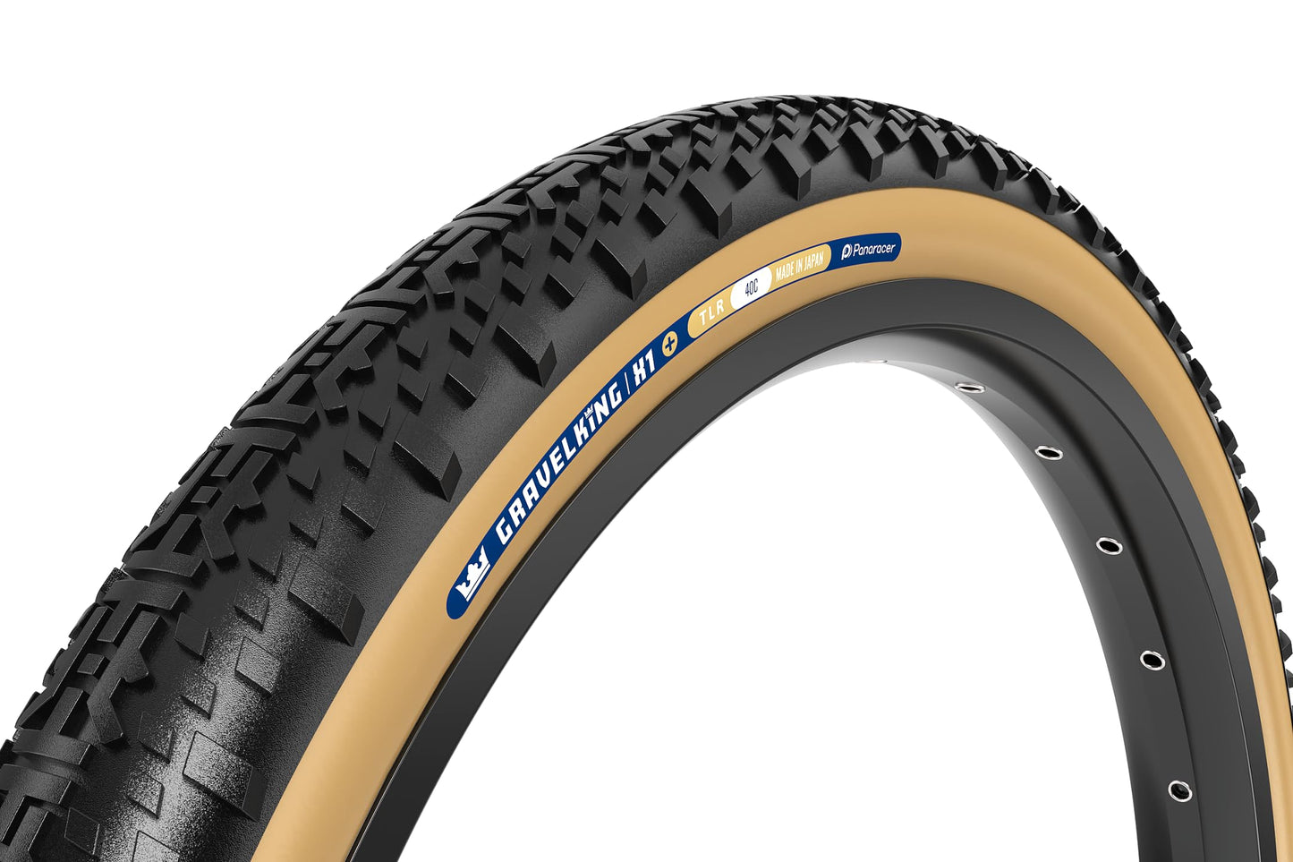 Panaracer Gravel King X1 Plus 650B x 48 Tubeless Ready, Black/Brown F650B48-GKX1-P-D2