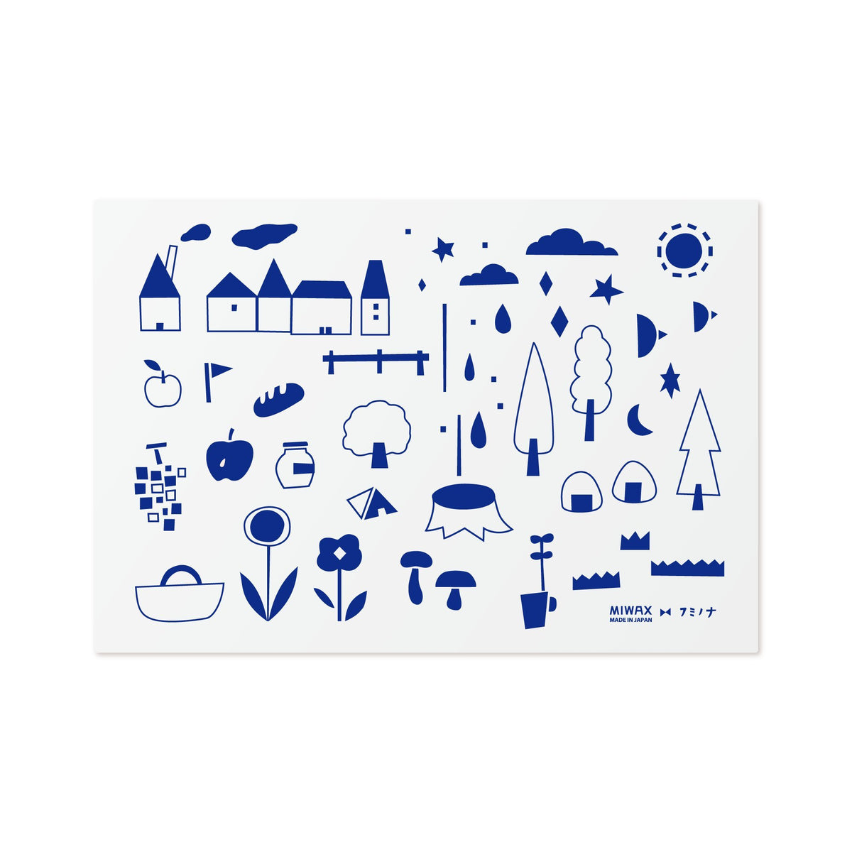 MIWAX SCF-A5-PI Cutting Mat, A5, Fuminona Picnic