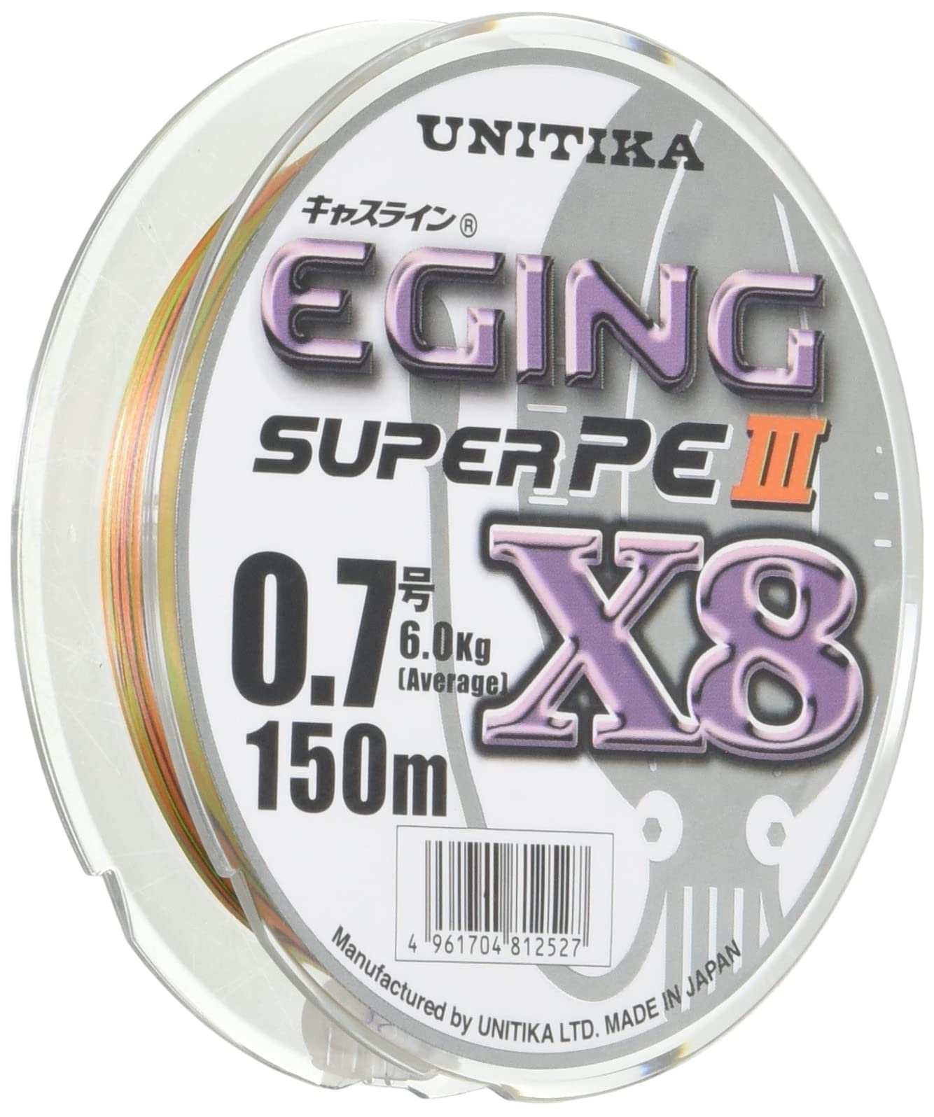 UNITIKA Line Casline Eging Super PEIII X8, 164.0 yd (150 m), No. 0.7