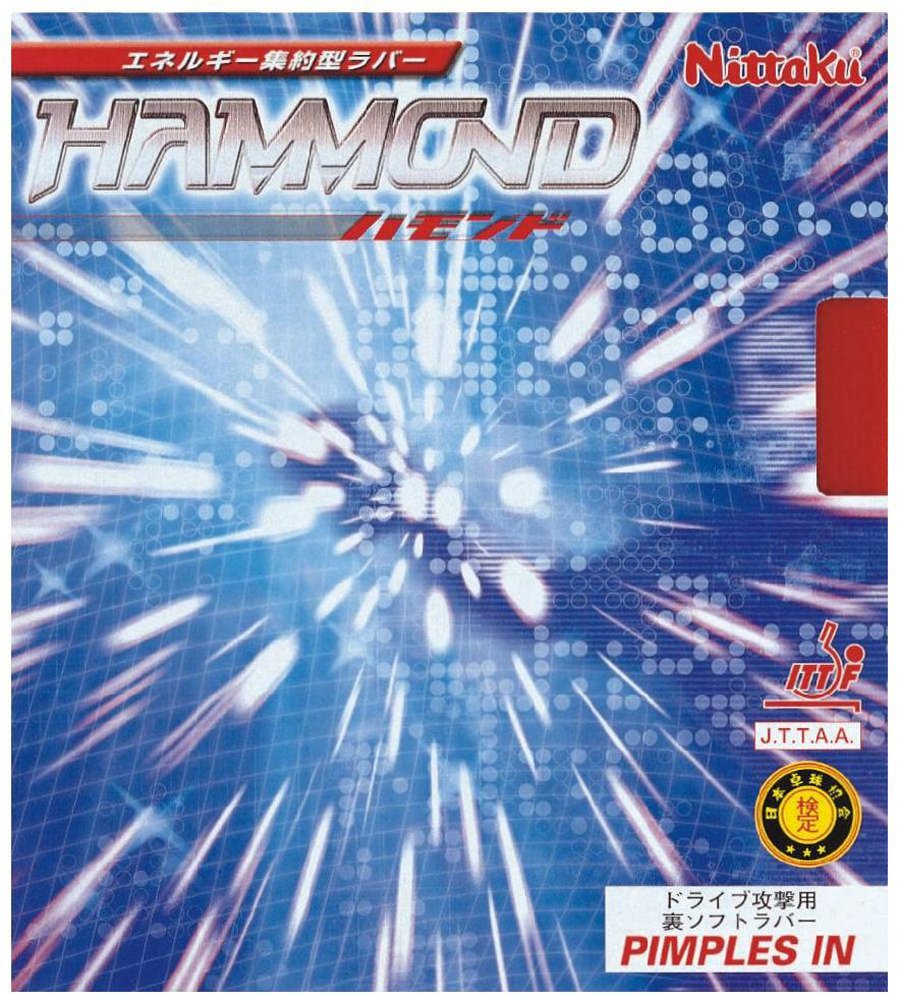 ニッタク(Nittaku) 卓球 ラバー ハモンド 裏ソフト 高弾性 NR-8527 レッド 薄