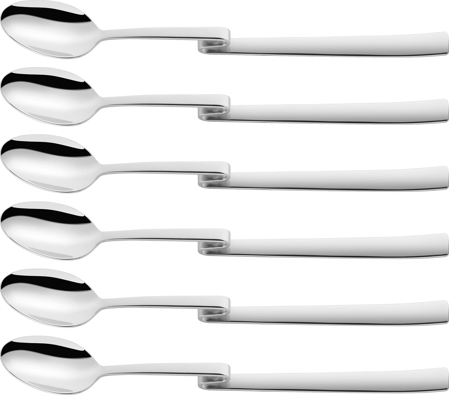 Zwilling 07150-314 Dinner Macchiato Spoon Set of 6, Coffee Drink, Long Spoon, Silver