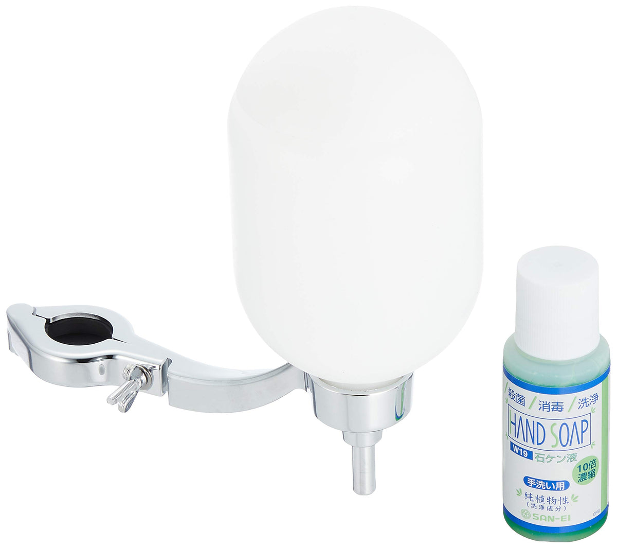 SANEI PW141S Ishiken Water Container, Push Up Type, Faucet Mount, 11.8 fl oz (350 cc), White