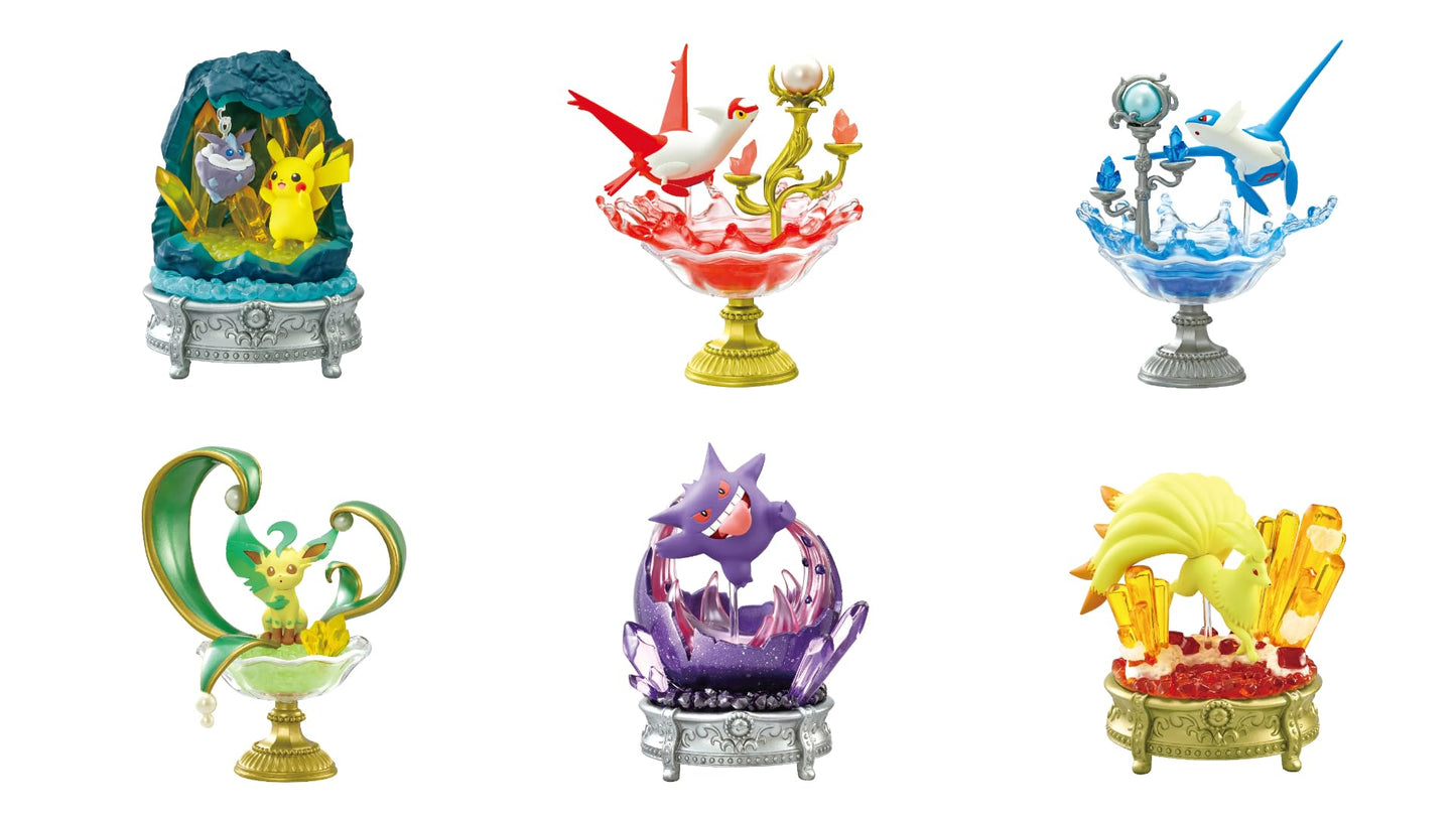 Reement Pokémon Gemstone COLLECTON 1 Box of Brilliant Shinki no Kiseki, Approx. H 4.7 x W 5.7 x D 8.5 inches (120 x 145 x 215 mm), ATBC-PVC, ABS