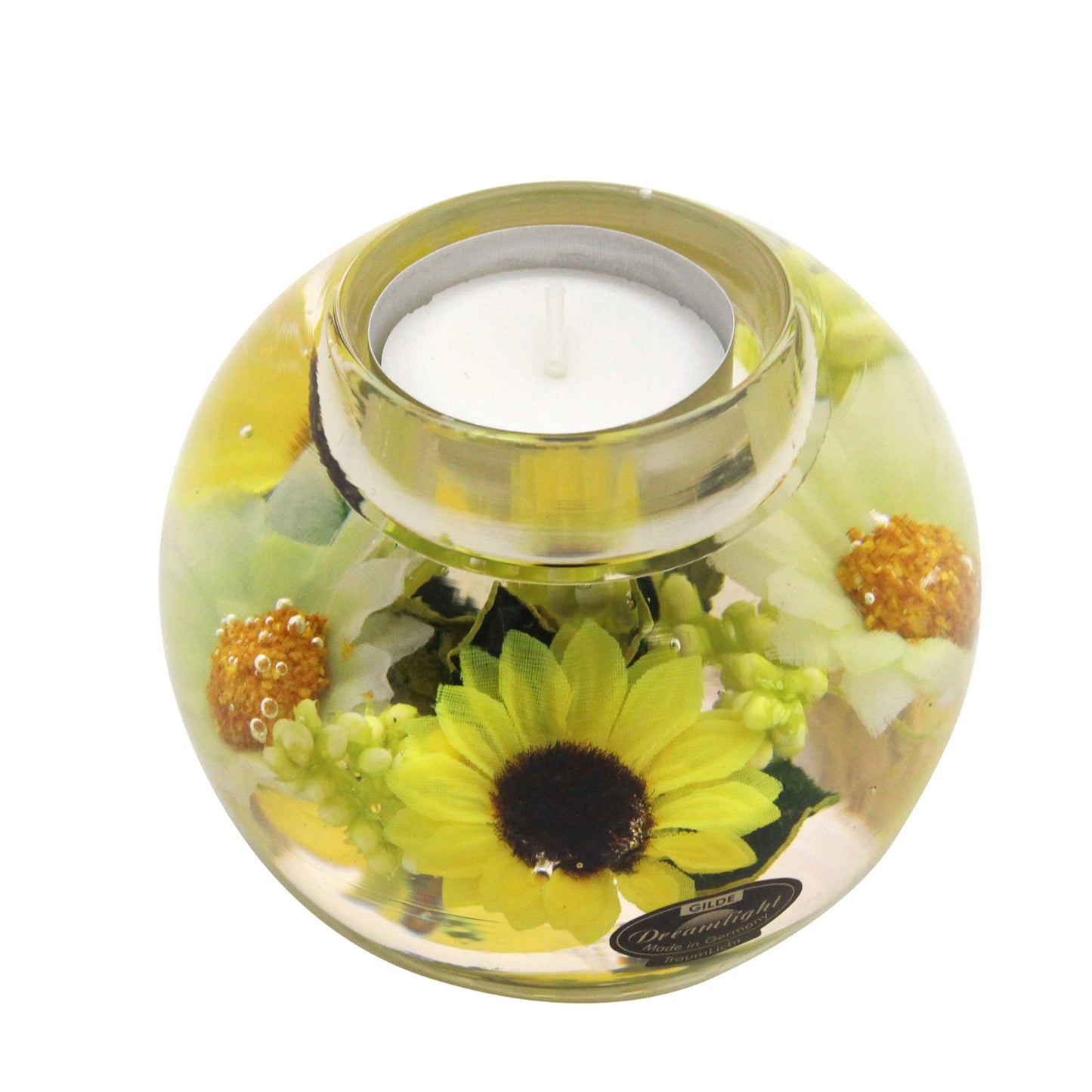 Ix New Dreamlight Sunflower Candle Holder Mercury Gift Wrapping