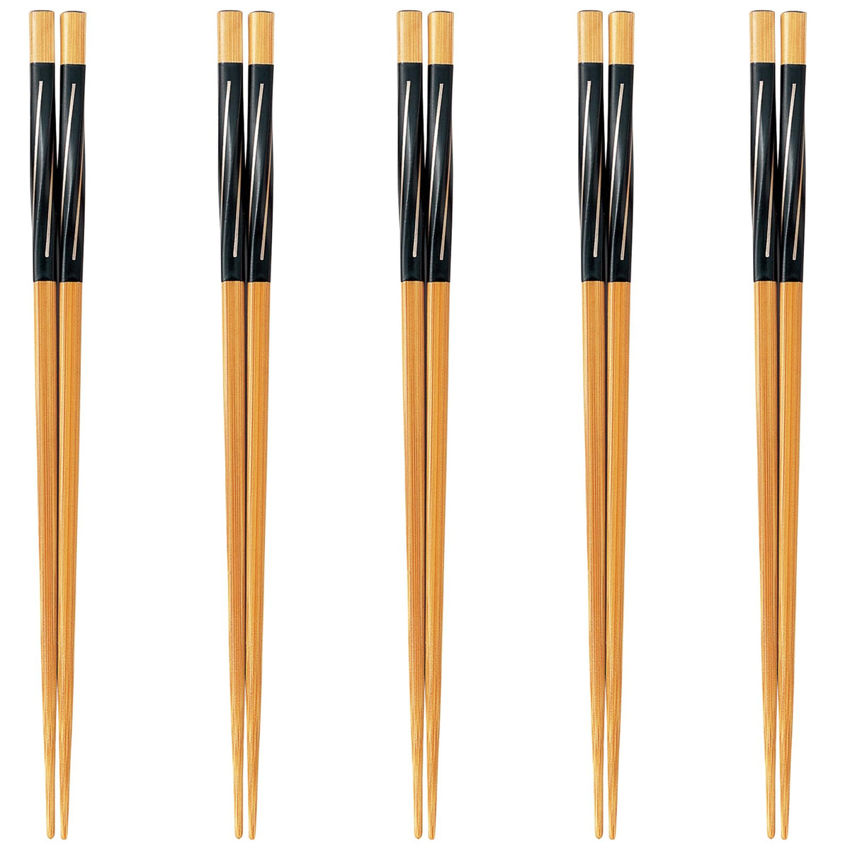 J-kitchens PID4012 Happy Chopsticks, Set of 5 Pairs, Material: Wood, Chopsticks, Made in Japan