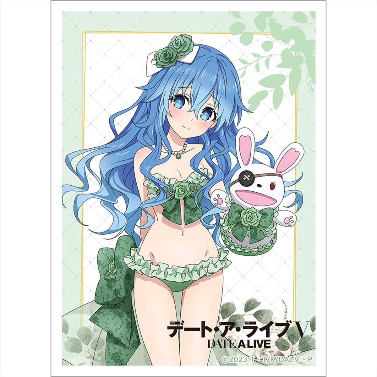 Key-th Date A Live V Illustrated Sleeve (Shijono/Swimsuit Dress), Approx. H 3.6 x 2.6 inches (92 x 67 mm), Polypropylene