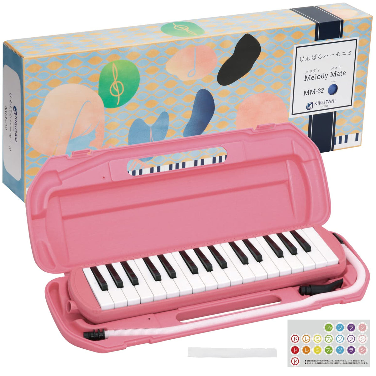 キクタニ Keyboard Harmonica, 1.Pink (MM-32 PIK)