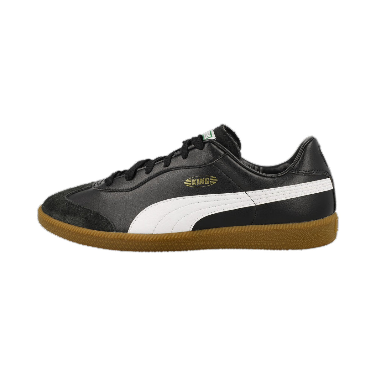 PUMA Unisex King 21 It Soccer Shoe, Puma Black Puma White Gum, 6