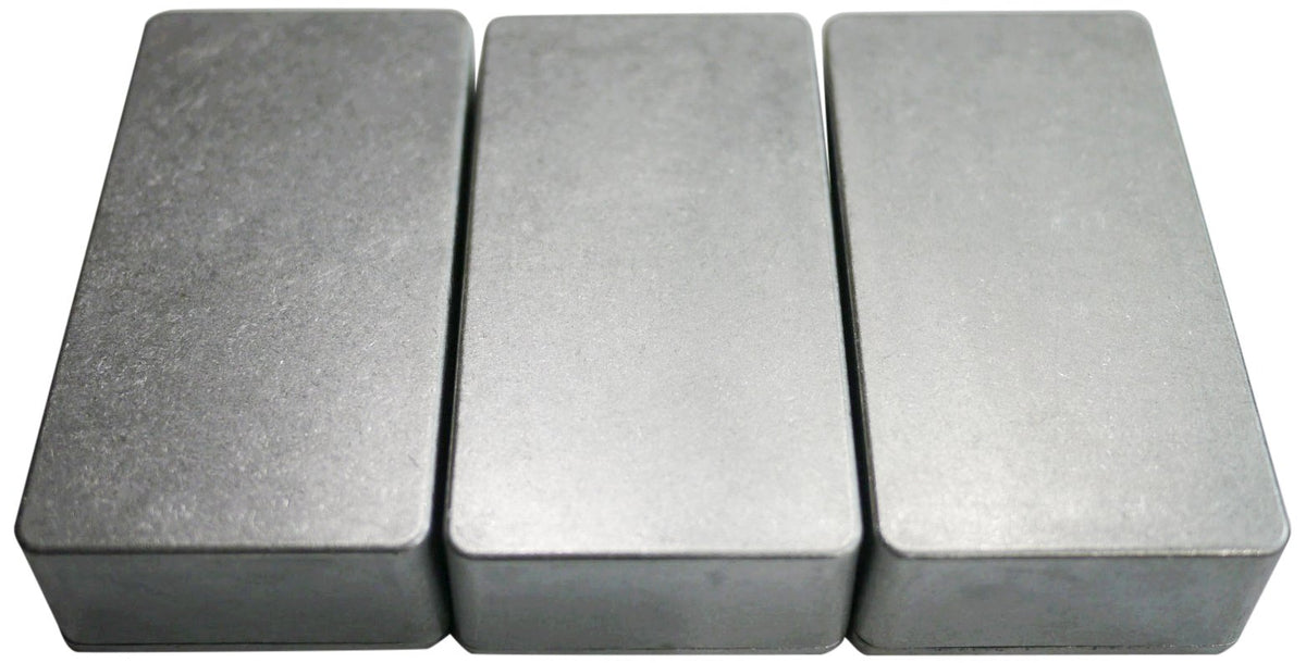 VGS-AEC90B-NCx3p Effector Self-Made Aluminum Die Cast Case, HAMMOND1590B Type, Unpainted, 3 Pieces
