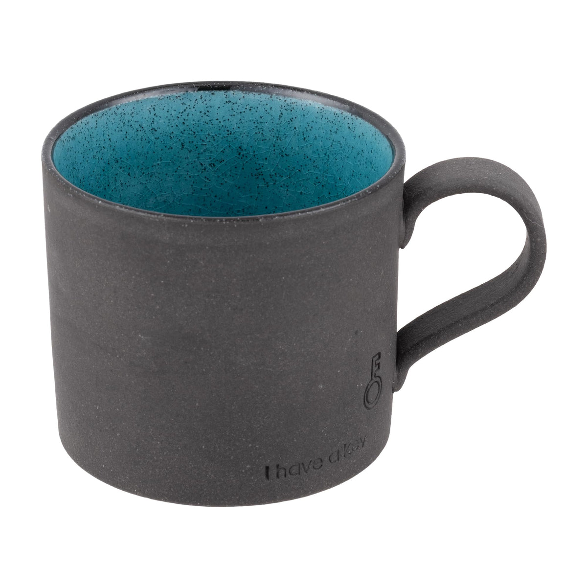 光陽陶器 Black Earth Key Mug Blue Topaz 20402