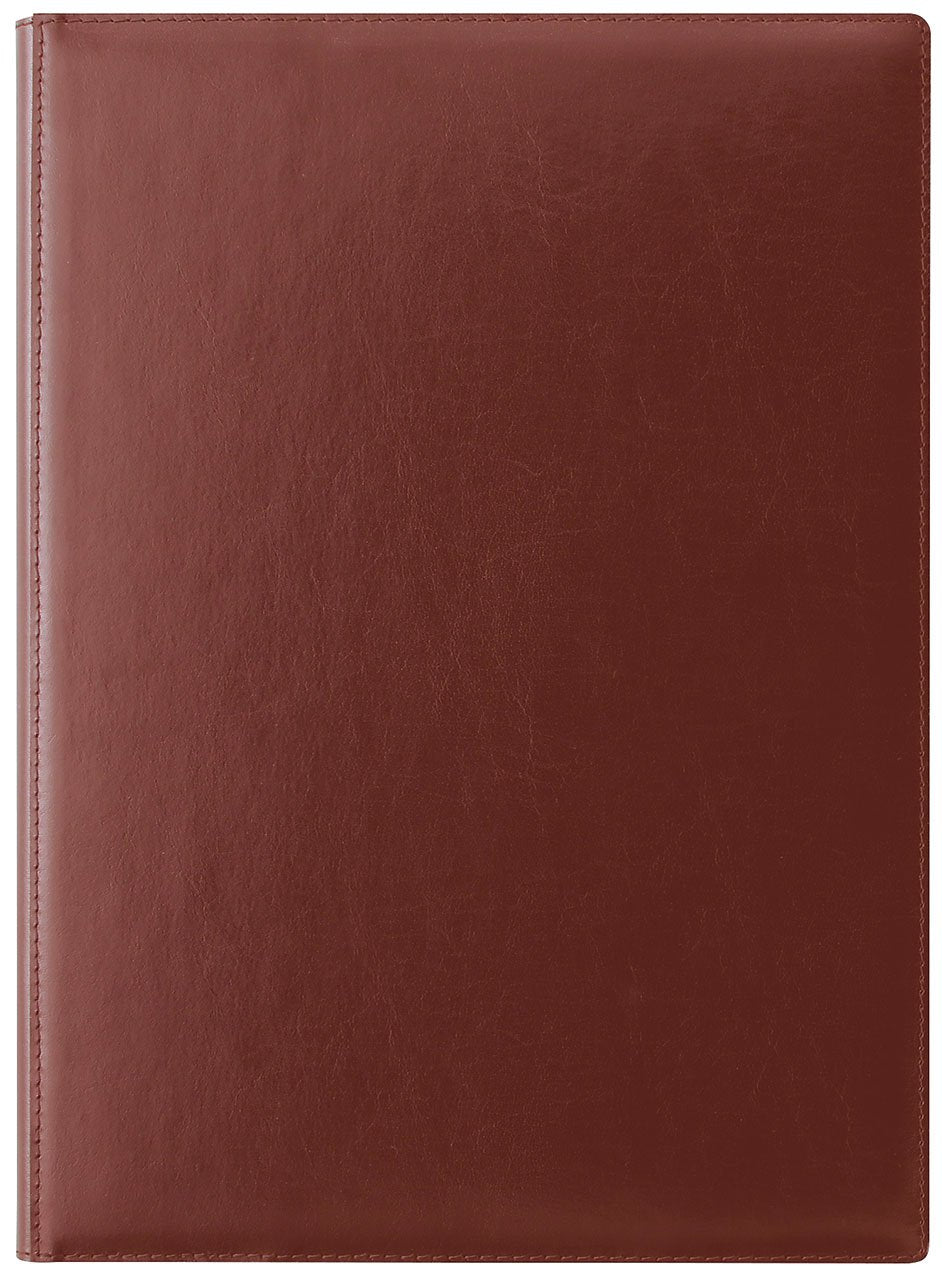 レイメイ藤井 Raymay Fujii ZVP681C ZeitVektor B5 Leather Report Pad, Brown