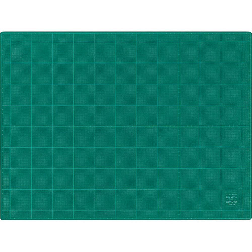 Kokuyo cutting mat 3mm thick green both sides grid ruled 450X600mm Ma -43N