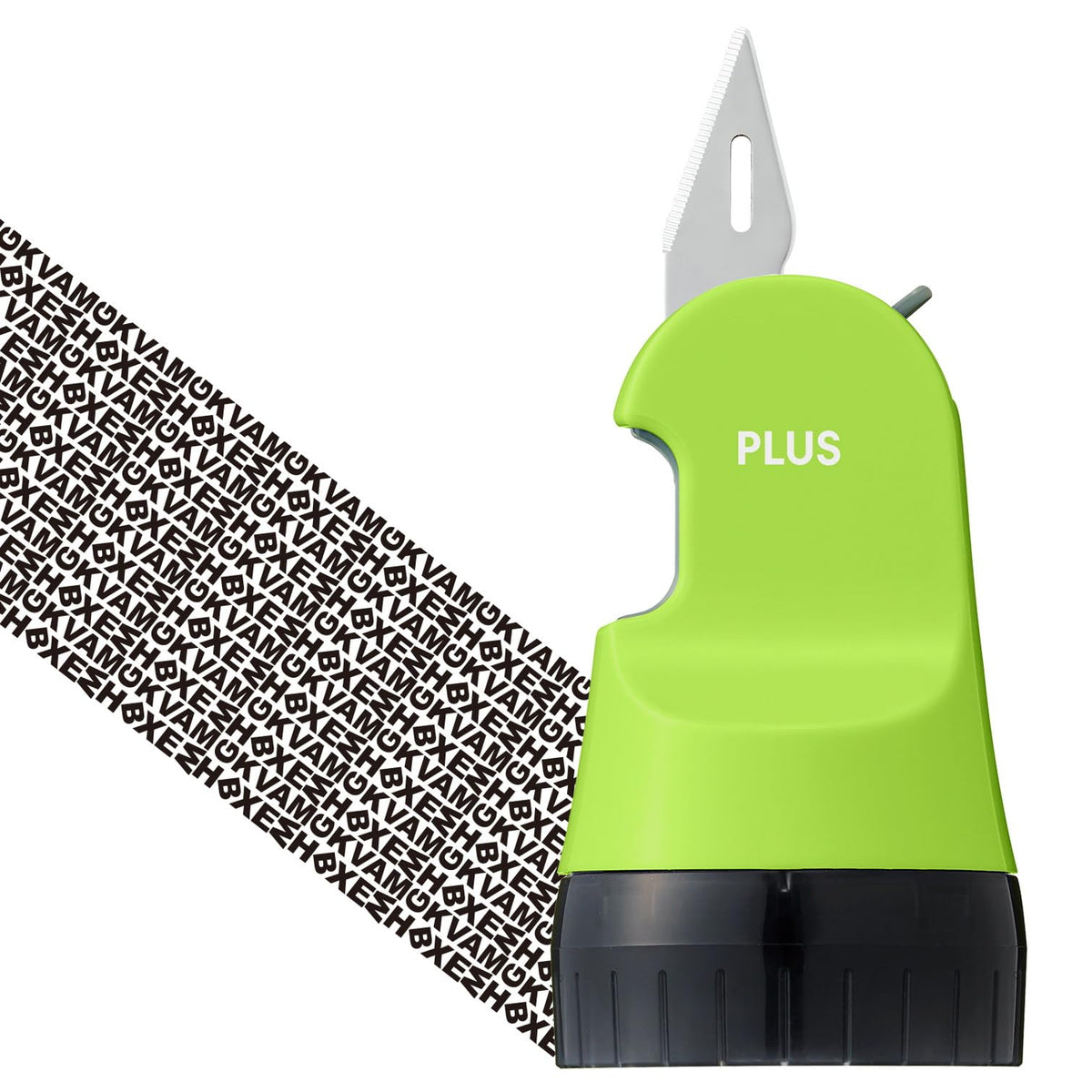 Plus Personal Information Protection Stamp Roller Keshipon Box Opener Green 40-979 IS-580CM