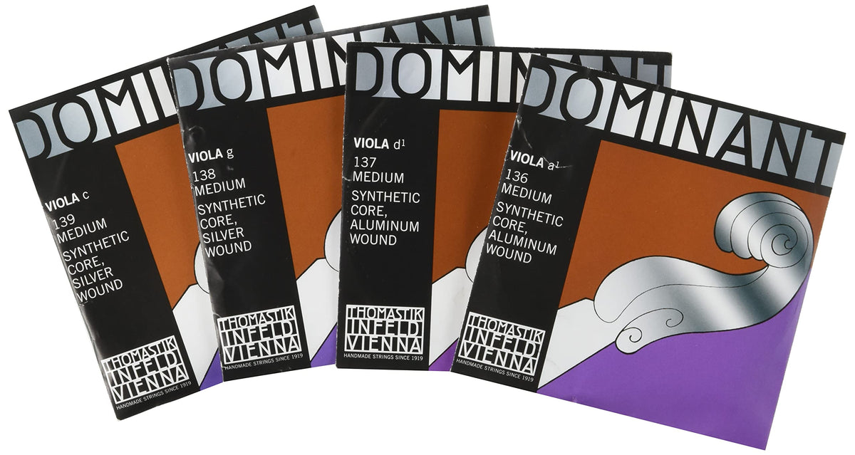 DOMINANT 141 Dominant Viola Strings, A-Wire, D-Wire, G-Wire, C-Wire, Set of 4 Types