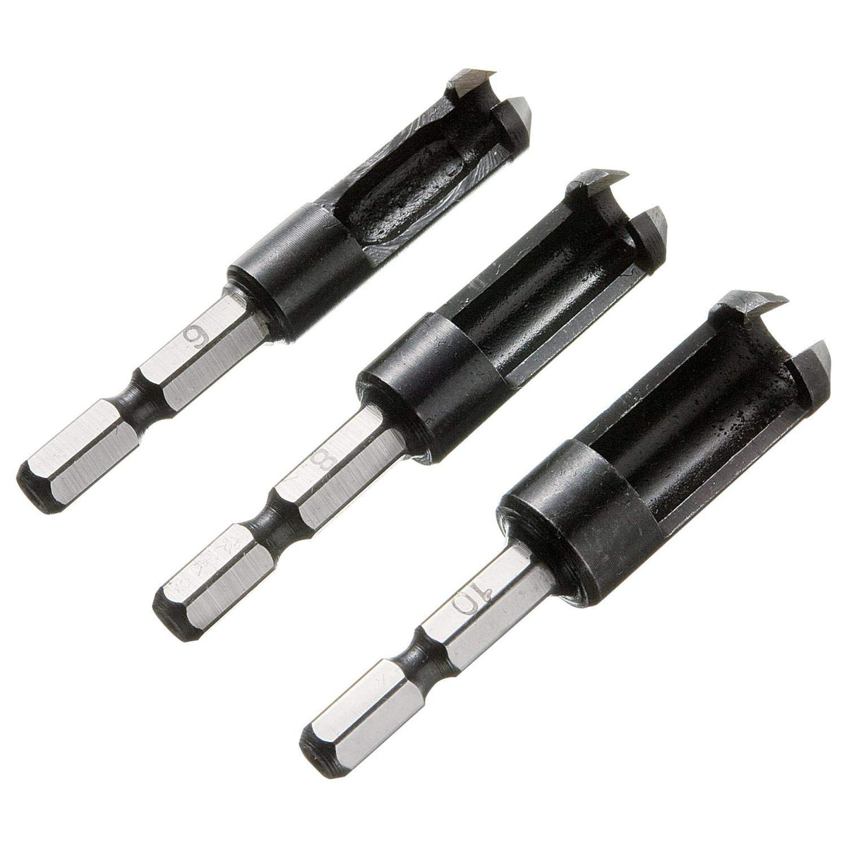 Niigata Seiki SK Wooden Dowel Drill Set DBD-3S 0.25 inch (6.35 mm) Shaft