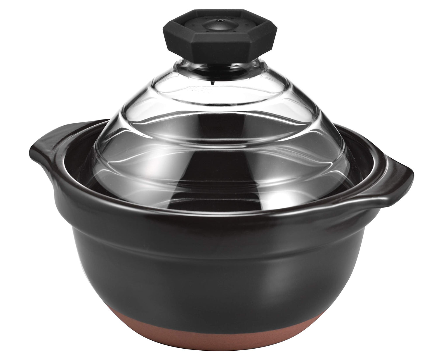 Hario "Gohan Gama" Glass Lid Ceramic Rice Cooker, 3-Cup