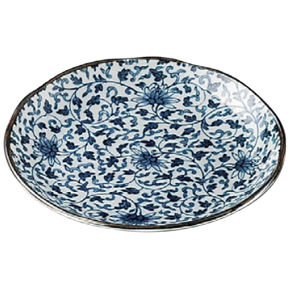 Yamasita Craft 11285470 Chrysanthemum Arabesque 4.0 Plate, 5.2 x 5.2 x 1.1 inches (13.2 x 13.2 x 2.7 cm)