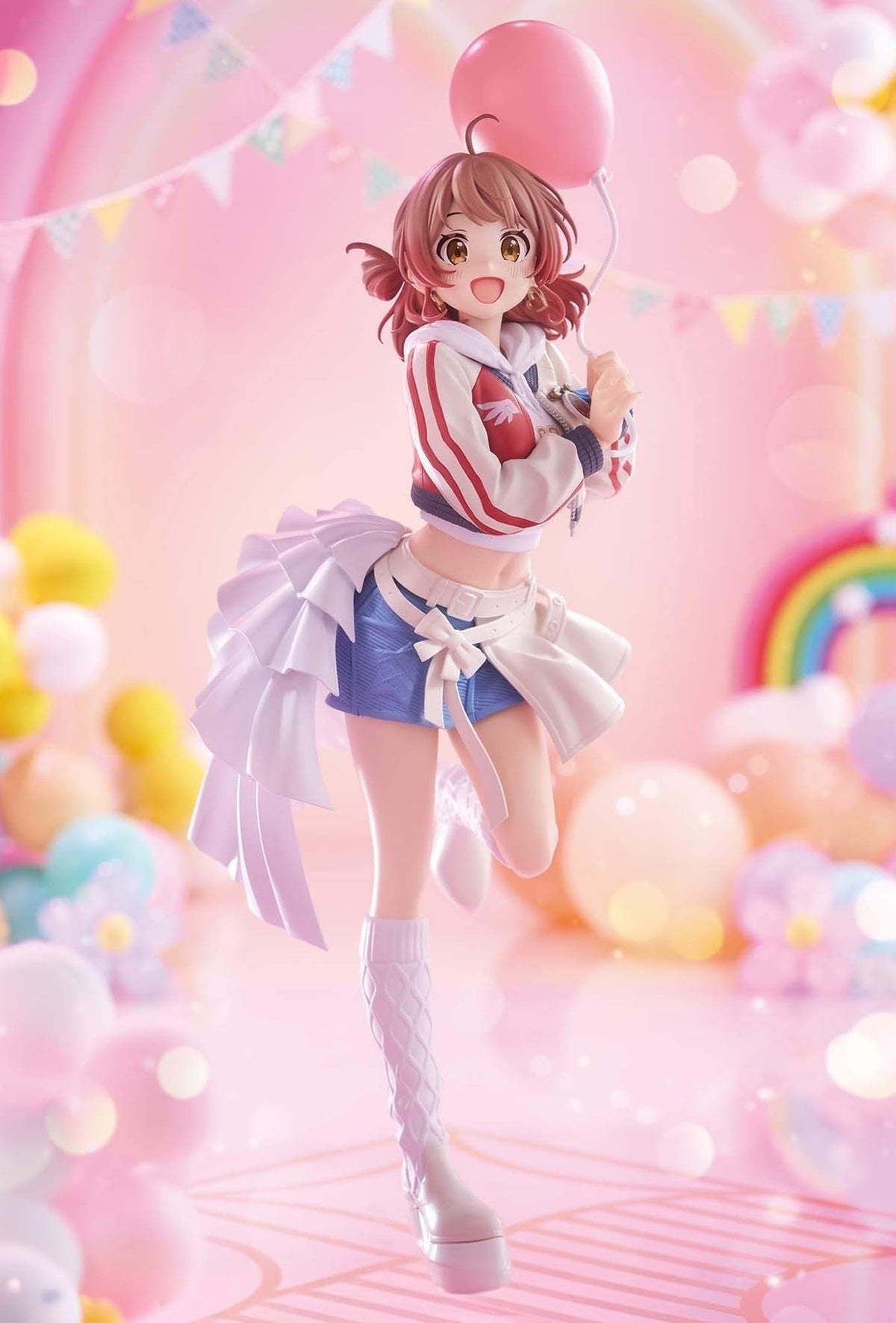 Gakuen Idolmaster Figure Yumu Hanamiume Espresso Inflatable, Size: Approx. 9.4 inches (24 cm)