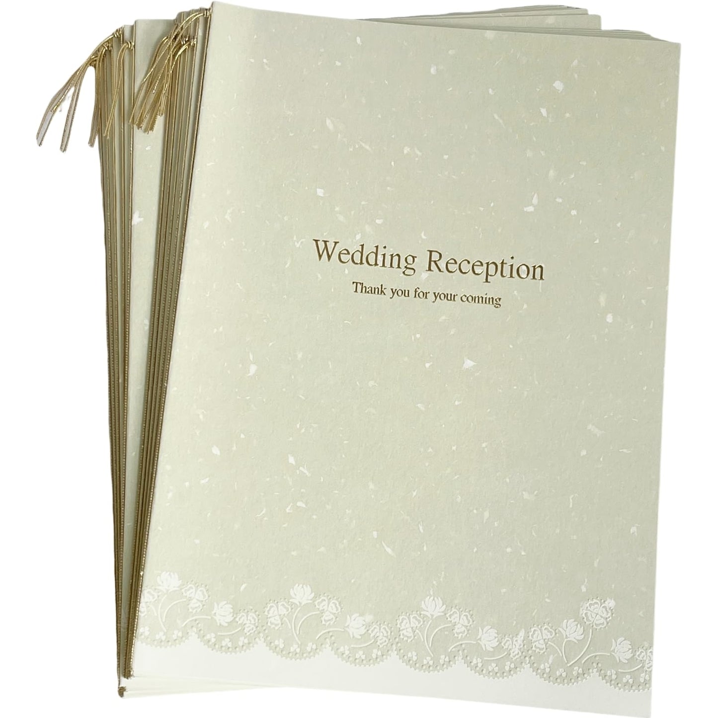 Q-FLA 835094 Place Table Set, Wedding, Cover, Ribbon, Set of 10 Each, Clover, Place Cards, Parties, Handmade, Wedding, Bridal