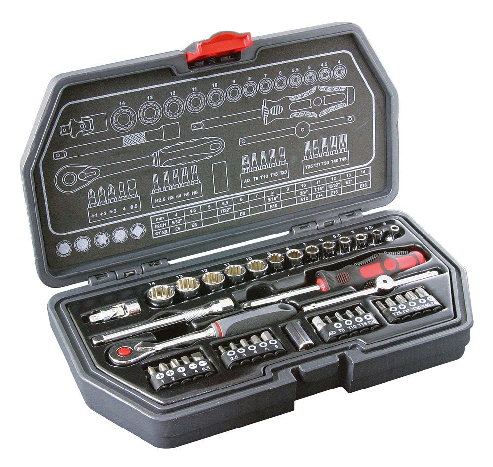 SUEKAGE TOOL SEK 1/4DR.39PC. Spline socket set PA852
