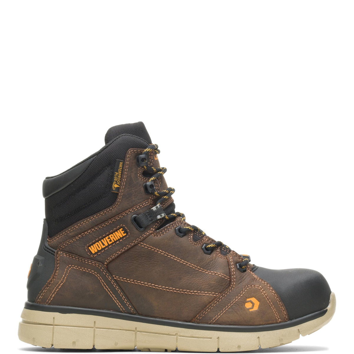 Wolverine mens Rigger Wpf Composite-toe Mid Wedge Construction Boot, Summer Brown, 10.5 US