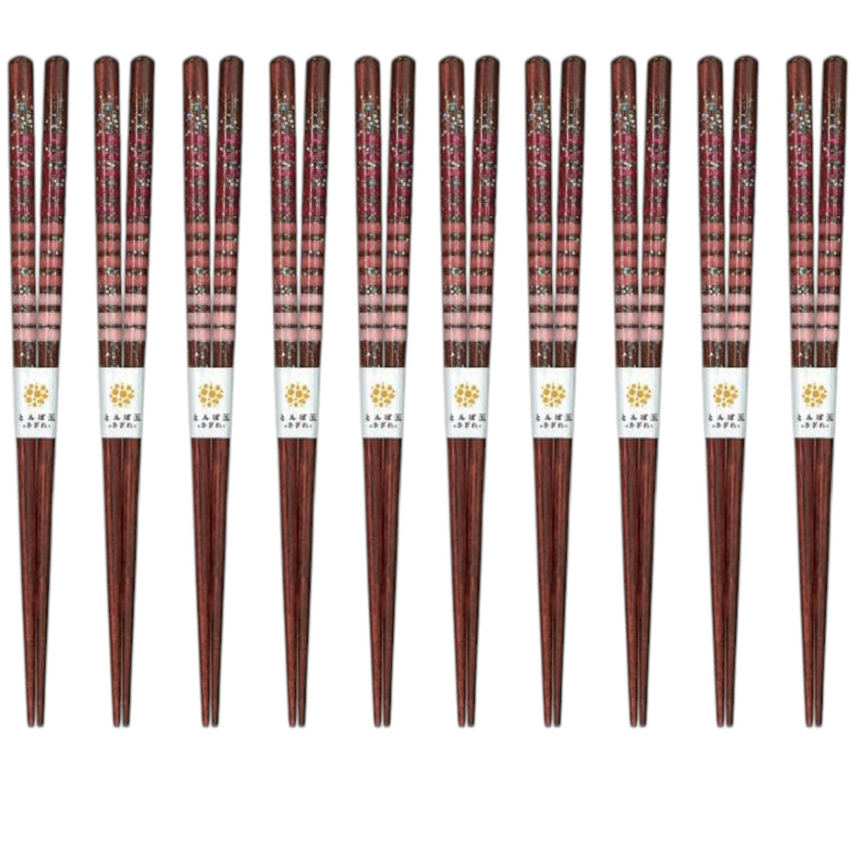 J-kitchens Chopsticks, Set of 10, Lunch, Picnic, Excursions, Sports Events, Guests, Wooden, Dragonfly Balls, Hydrangea, 8.3 inches (21.0 cm), Dishwasher Safe, Made in Japan