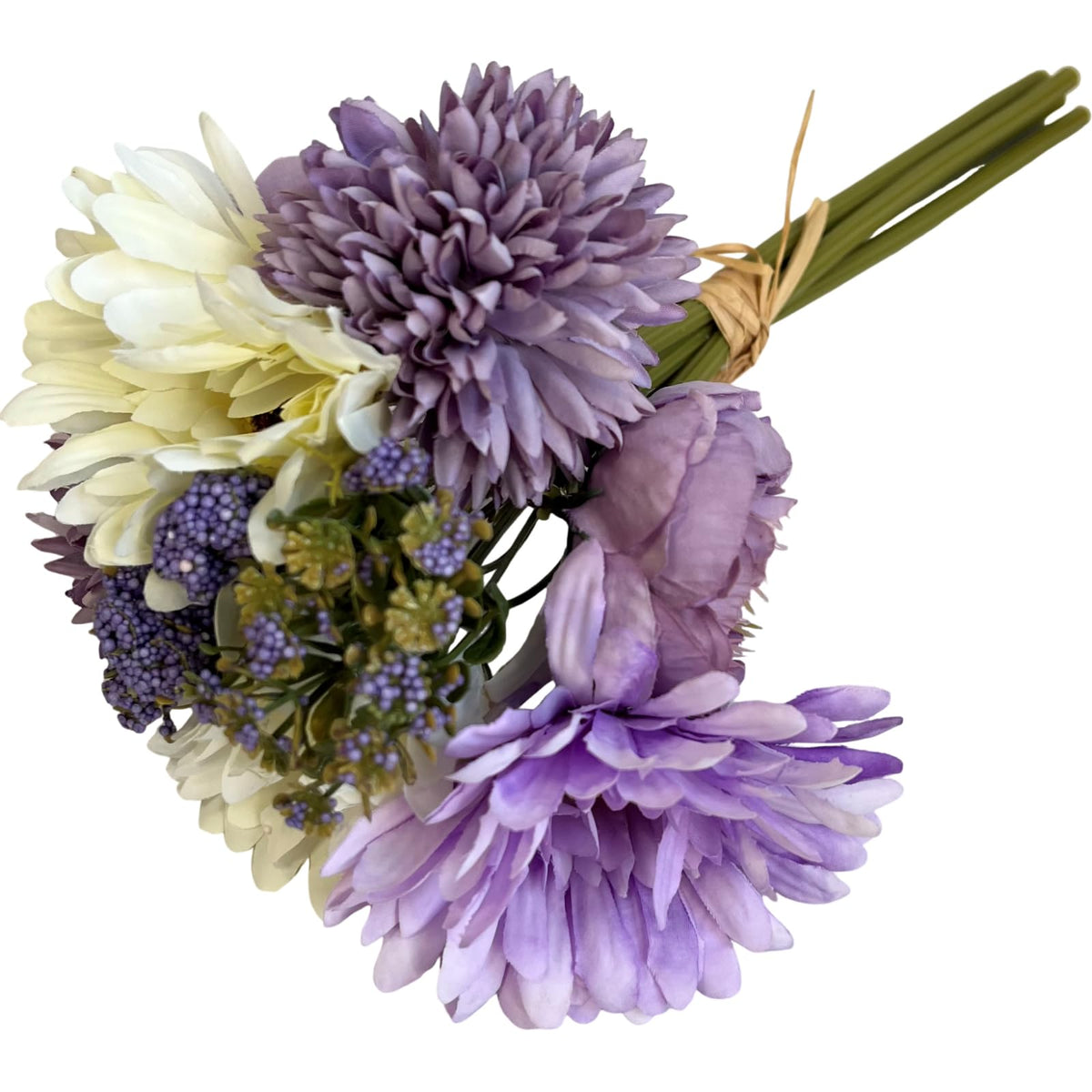 Q-FLA 839023 Artificial Flowers, Artificial Flowers, Antique Gerbera Bouquet, Lavender Arrangement, Flower Materials, Handmade