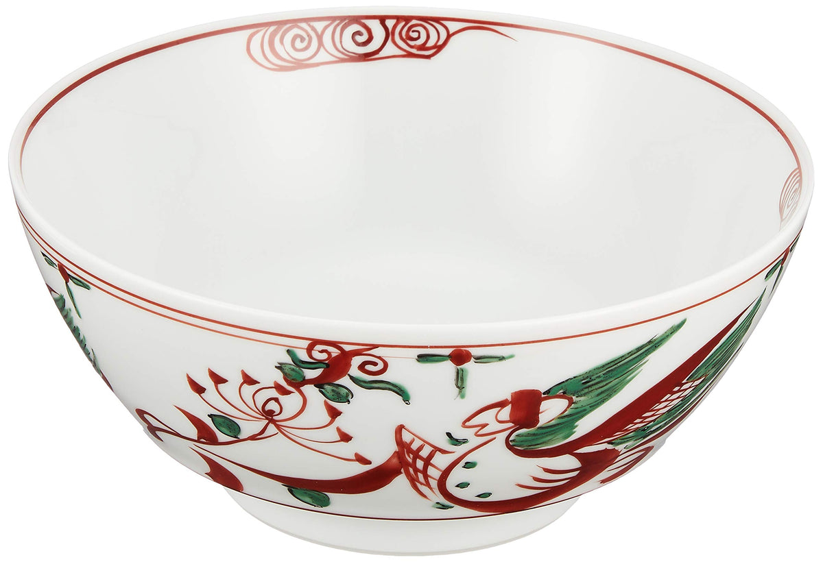 Arita Ware R0002 Ultimate Ramen Pot, R0002 Ramen Bowl, Diameter Approx. 7.1 x Height 3.1 inches (18 cm) x Height 3.1 inches (8 cm), Ramen Bowl, Pottery, Microwave Safe, Made in Japan