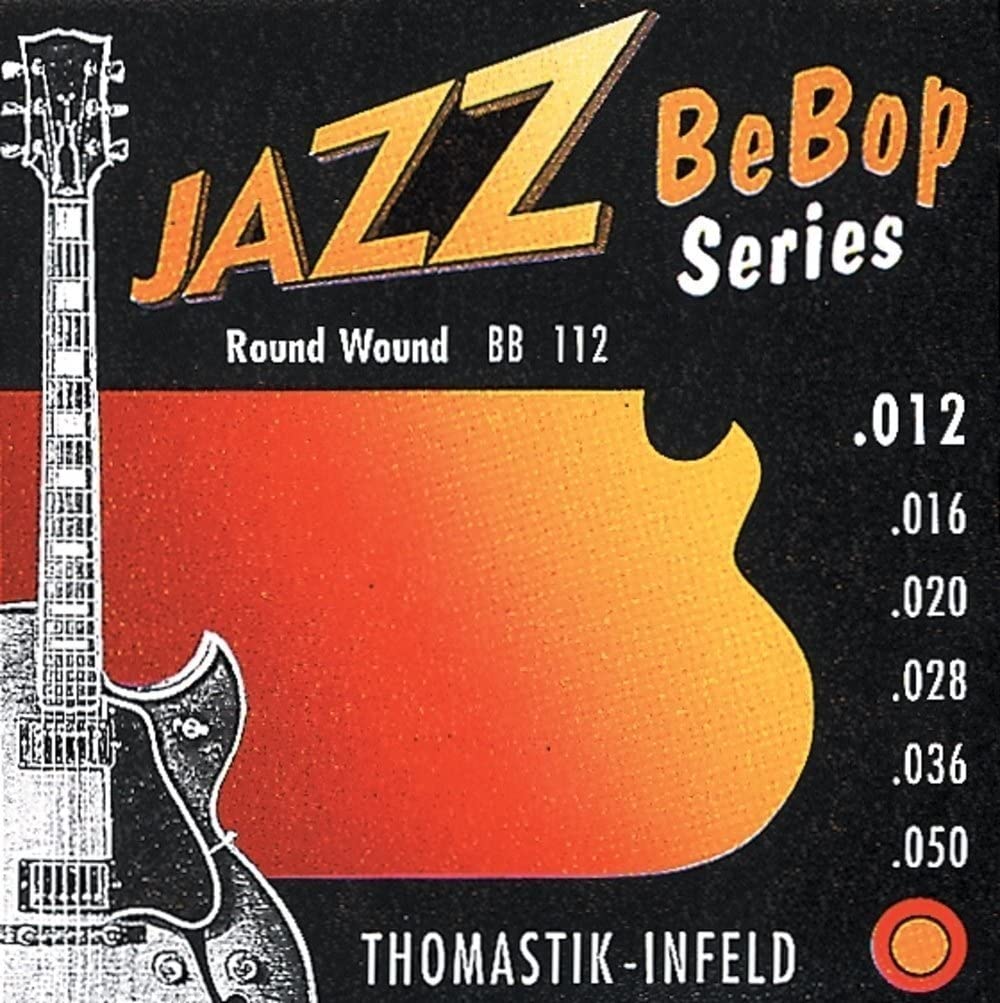 Thomastik-Infeld BB112 Jazz Guitar Strings: Jazz Bebop Series 6 String Set - Pure Nickel Round Wounds E, B, G, D, A, E Set