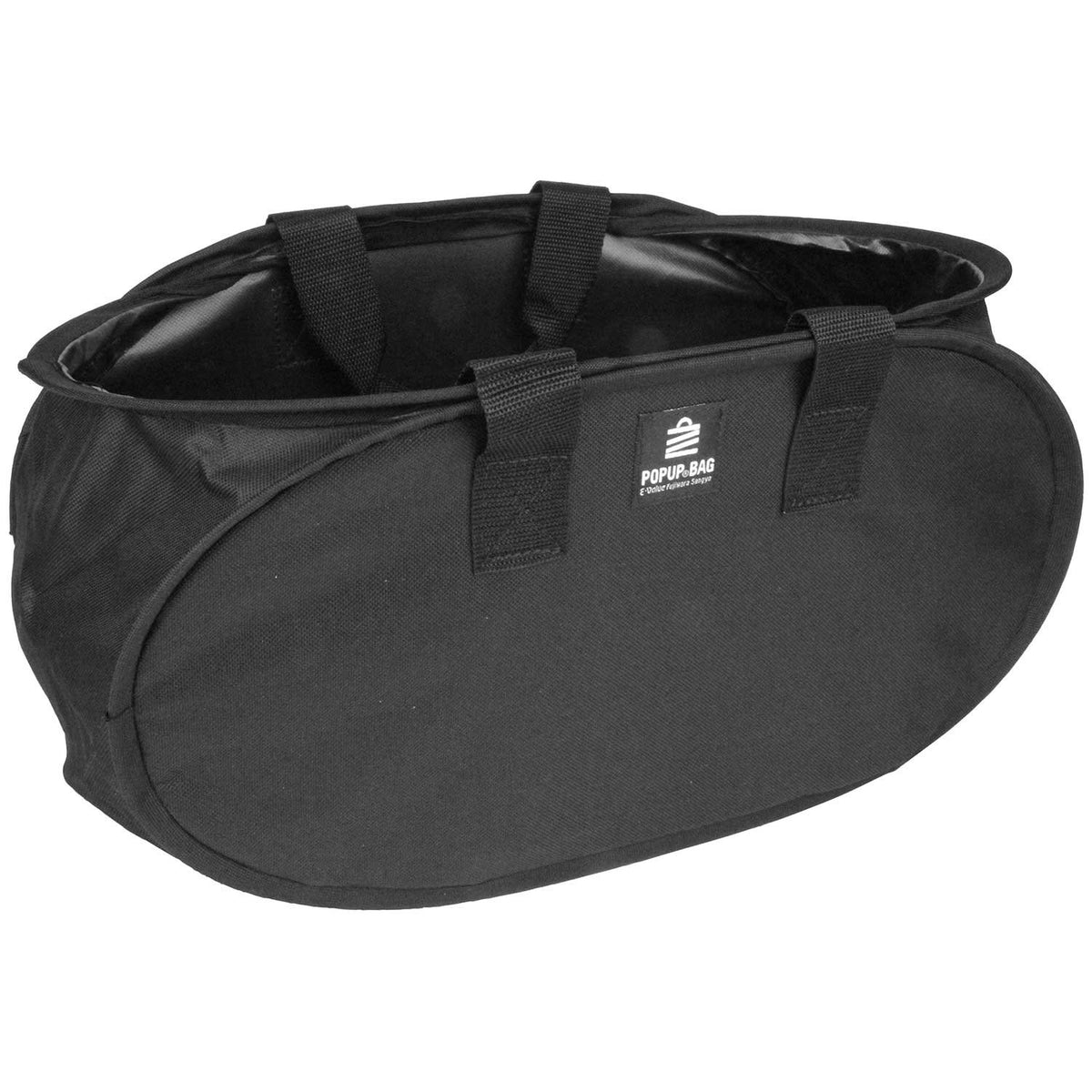 E-Value EPU-32OV-BK Pop-up Bag, Width 12.6 x Height 5.9 x Depth 7.3 inches (320 x 150 x 185 mm), Black