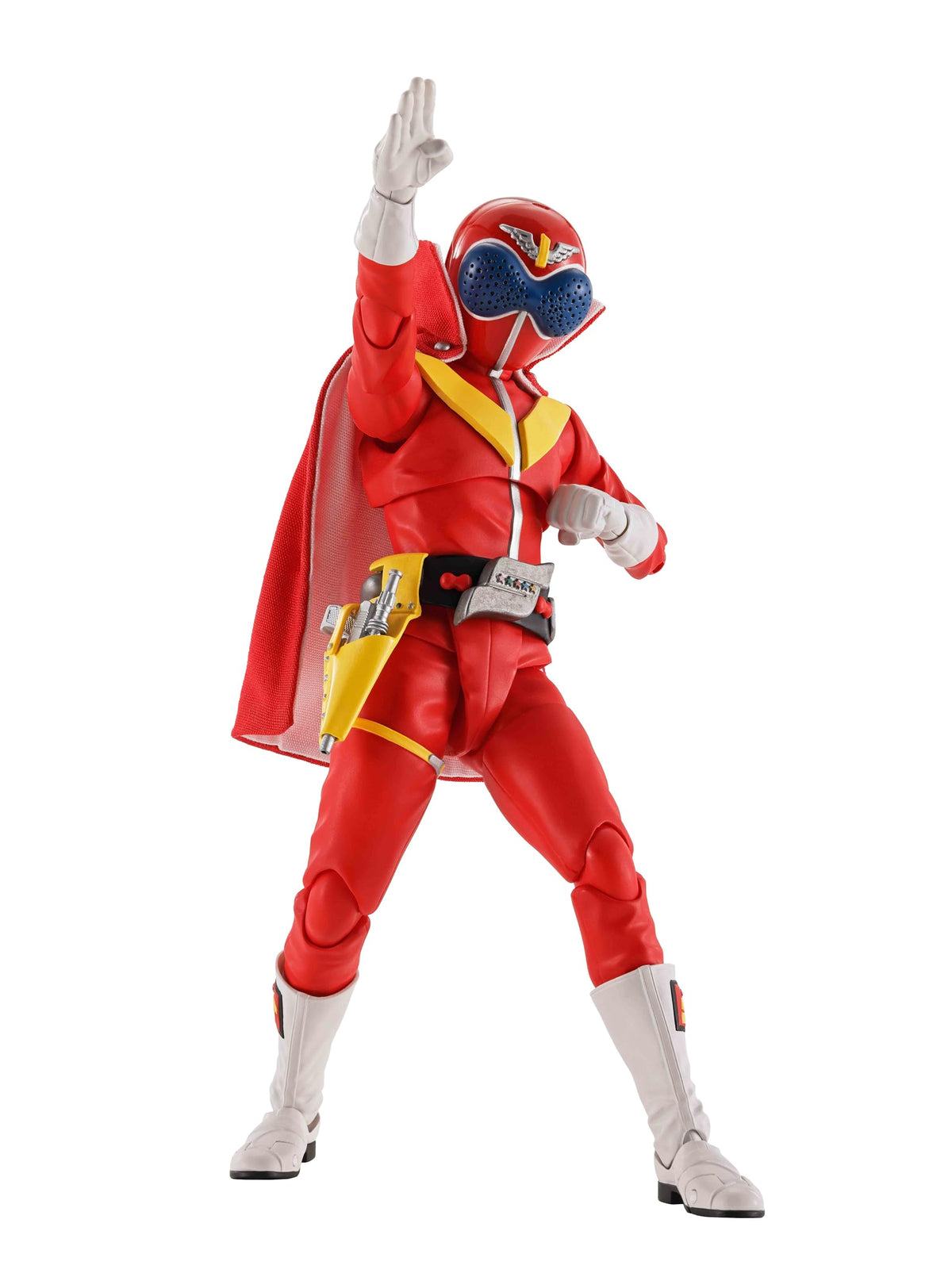 TAMASHII Nations S.H. Figuarts True Bone Carving Process Secret Sentai Goranger Akaranger Super Sentai 50th Anniversary Version Approx. 5.7 Inches (145 mm) PVC & ABS & Fabric Painted Action Figure