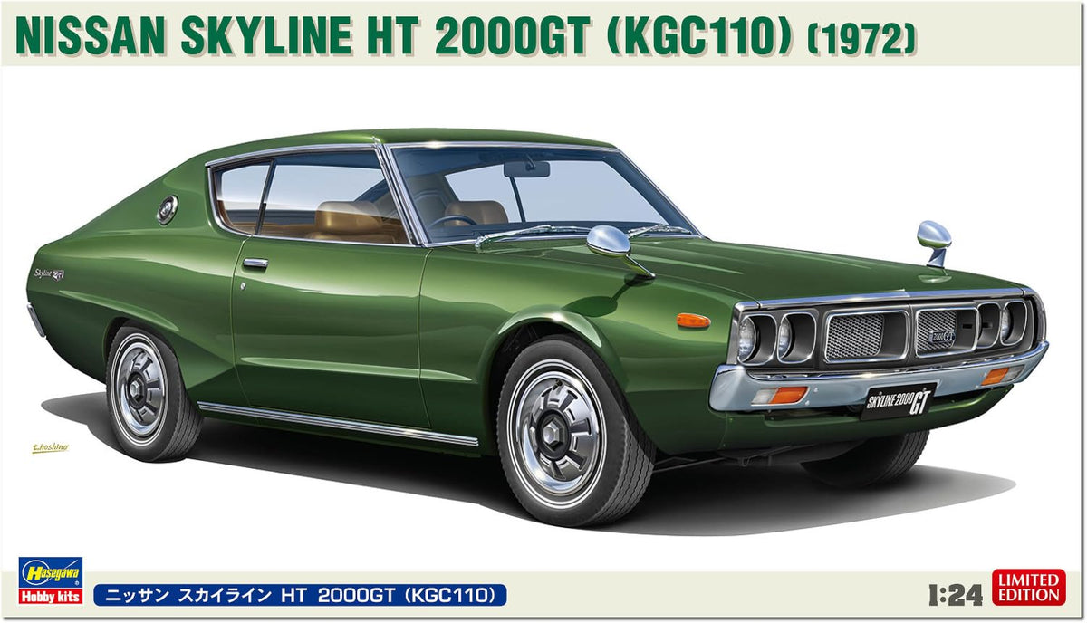 Hasegawa 20743 1/24 Nissan Skyline HT 2000GT (KGC110) Plastic Model