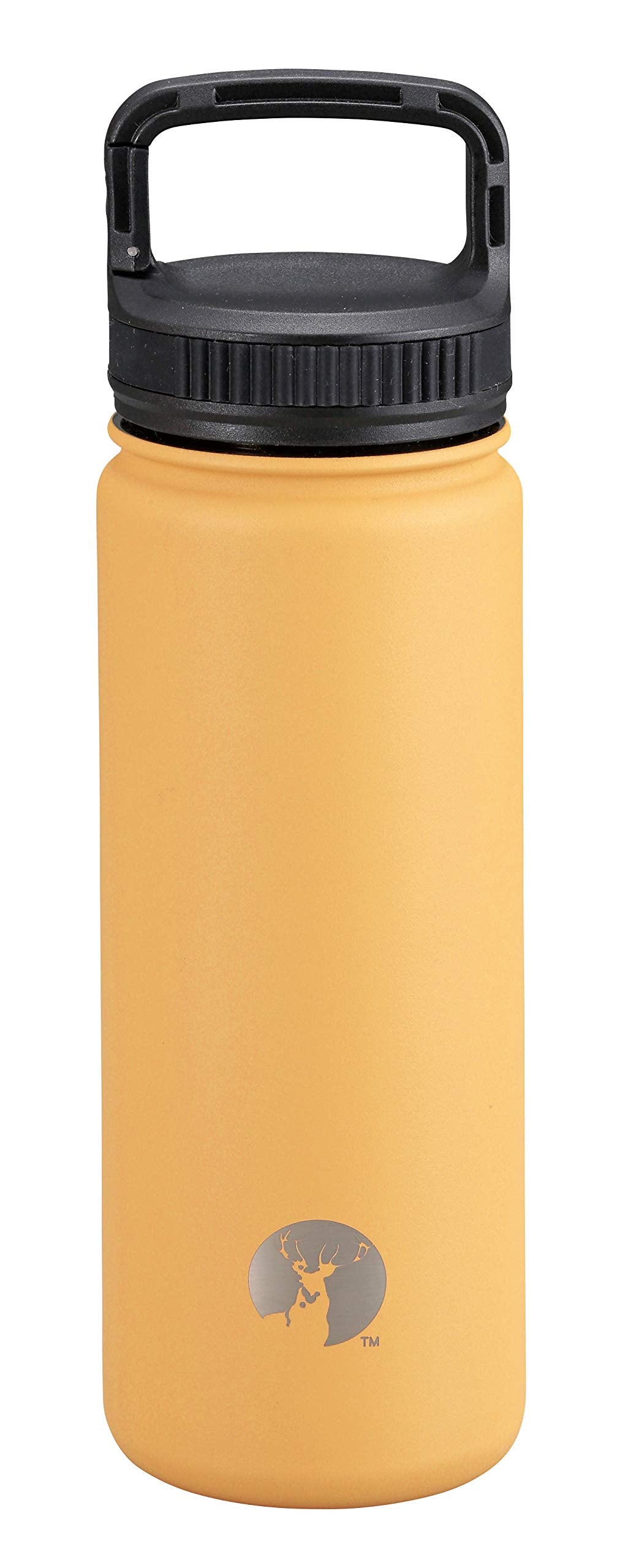 Captain Stag UE-3521 Sports Bottle, Water Bottle, Direct Drinking, Double Stainless Steel Bottle, Vacuum Insulated, Heat Retention, Cold Retention, HD Carabiner Bottle, 16.9 fl oz (500 ml), Coyote Tan