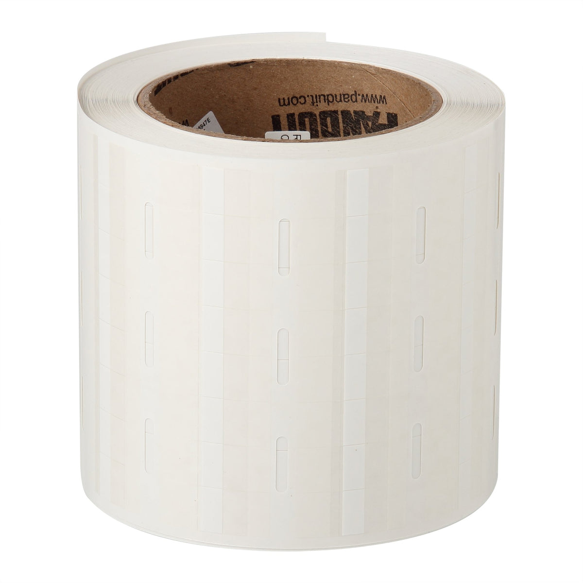 Panduit R100X225V1T Thermal Transfer Label, Vinyl, Clear/White (2,500-Pack)